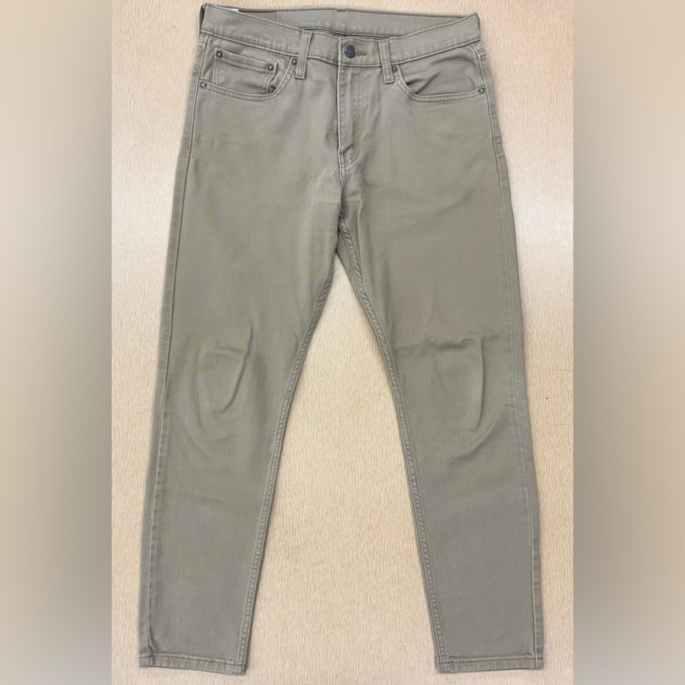 Levi’s 512 slim tapered tan pants